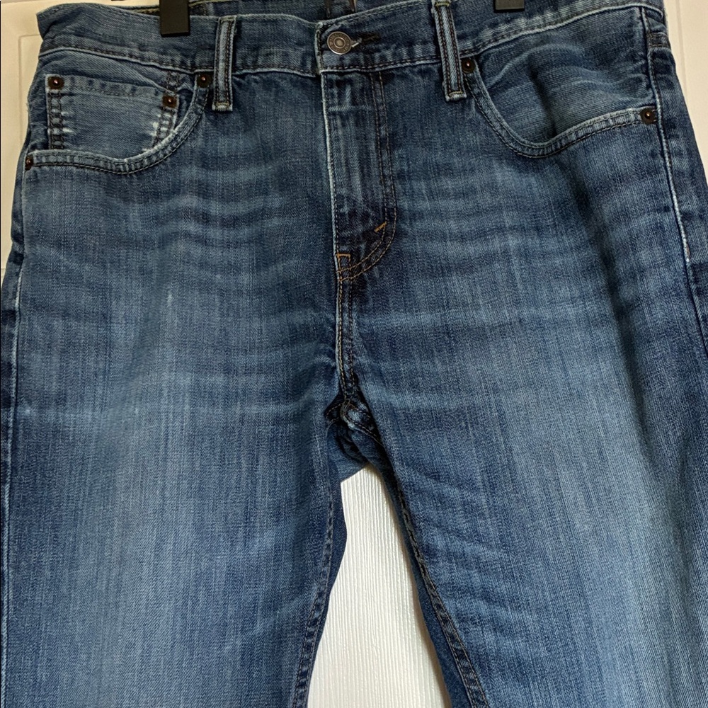 Levi's Men's Straight Jeans - Classic Blue - Picture 2 of 13